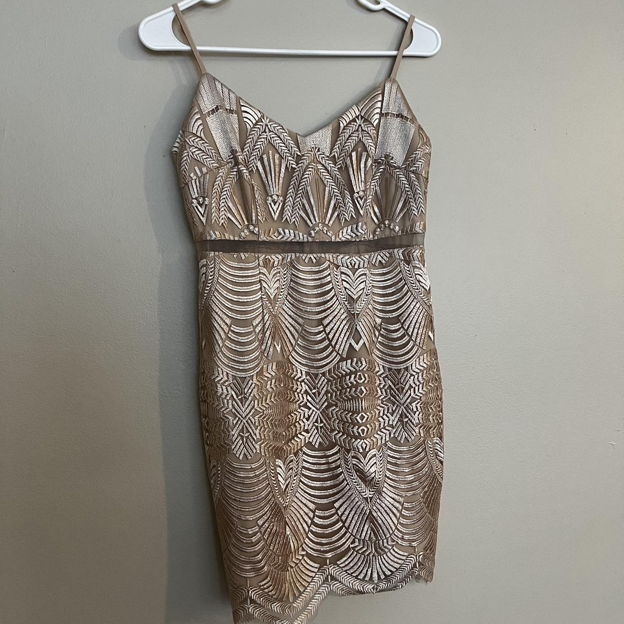 Guess gold cheap dress