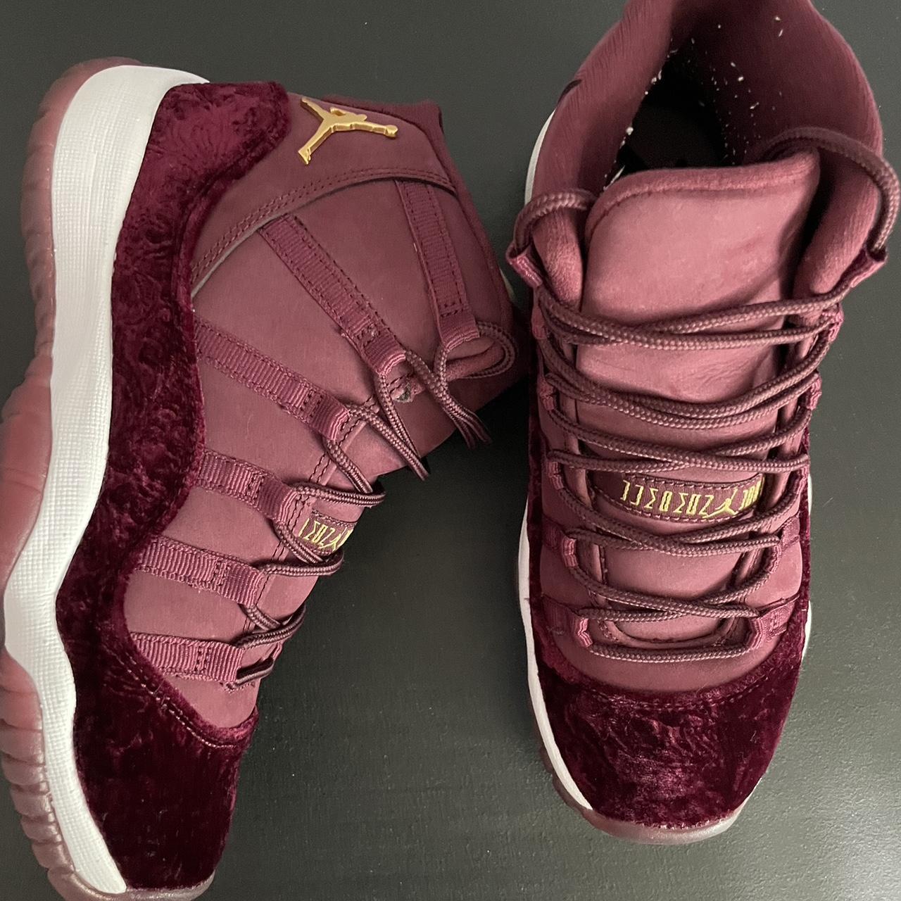 jordan 11 burgundy suede