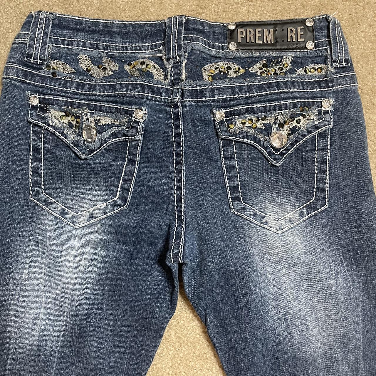 Premiere Rue21 Rhinestone Detail Straight Depop