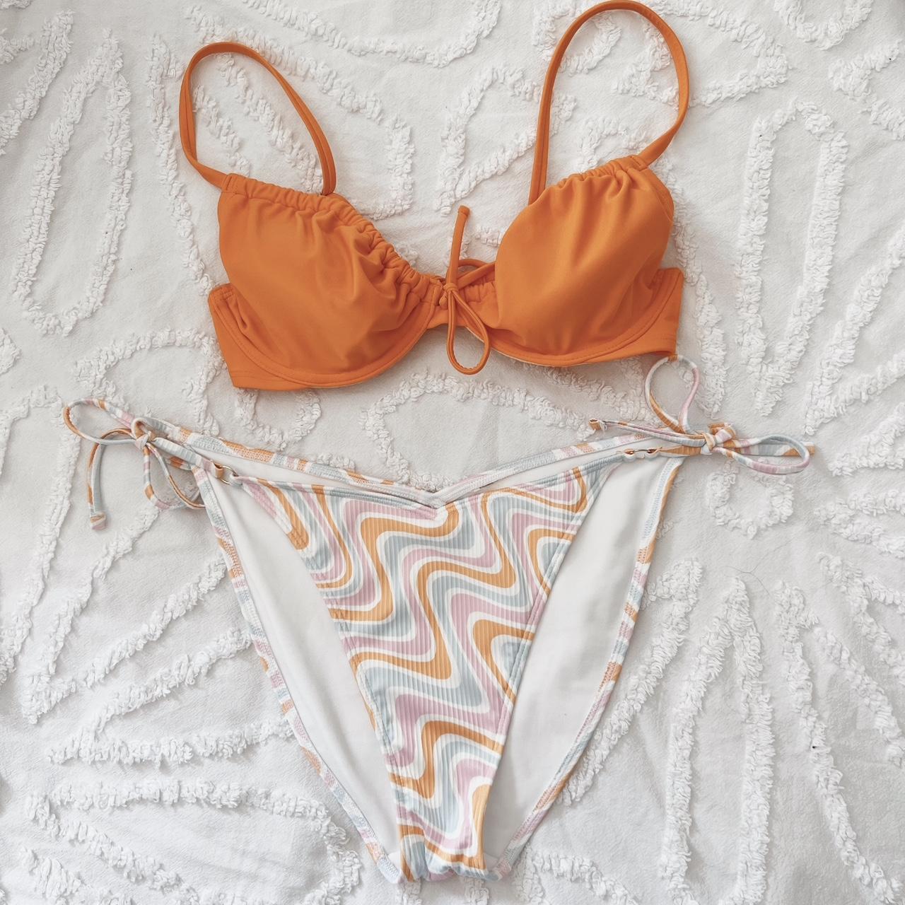 Hollister orange bikini on sale