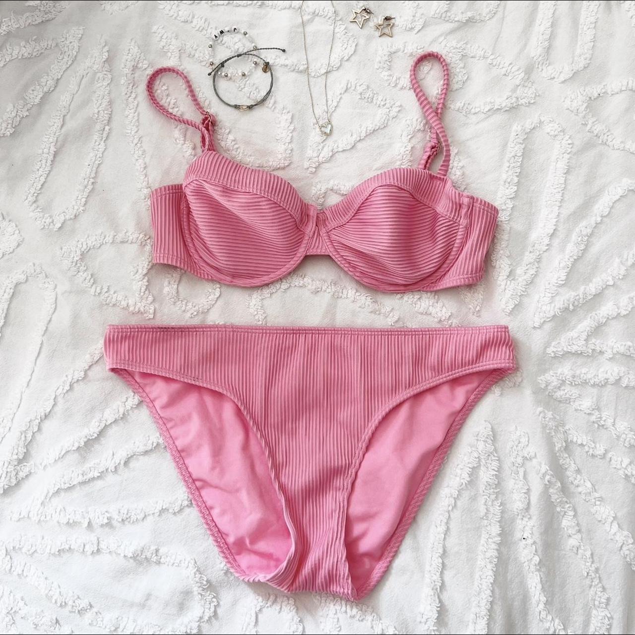 Hollister Pink Bikini Top And Bottom, ☆Both are...