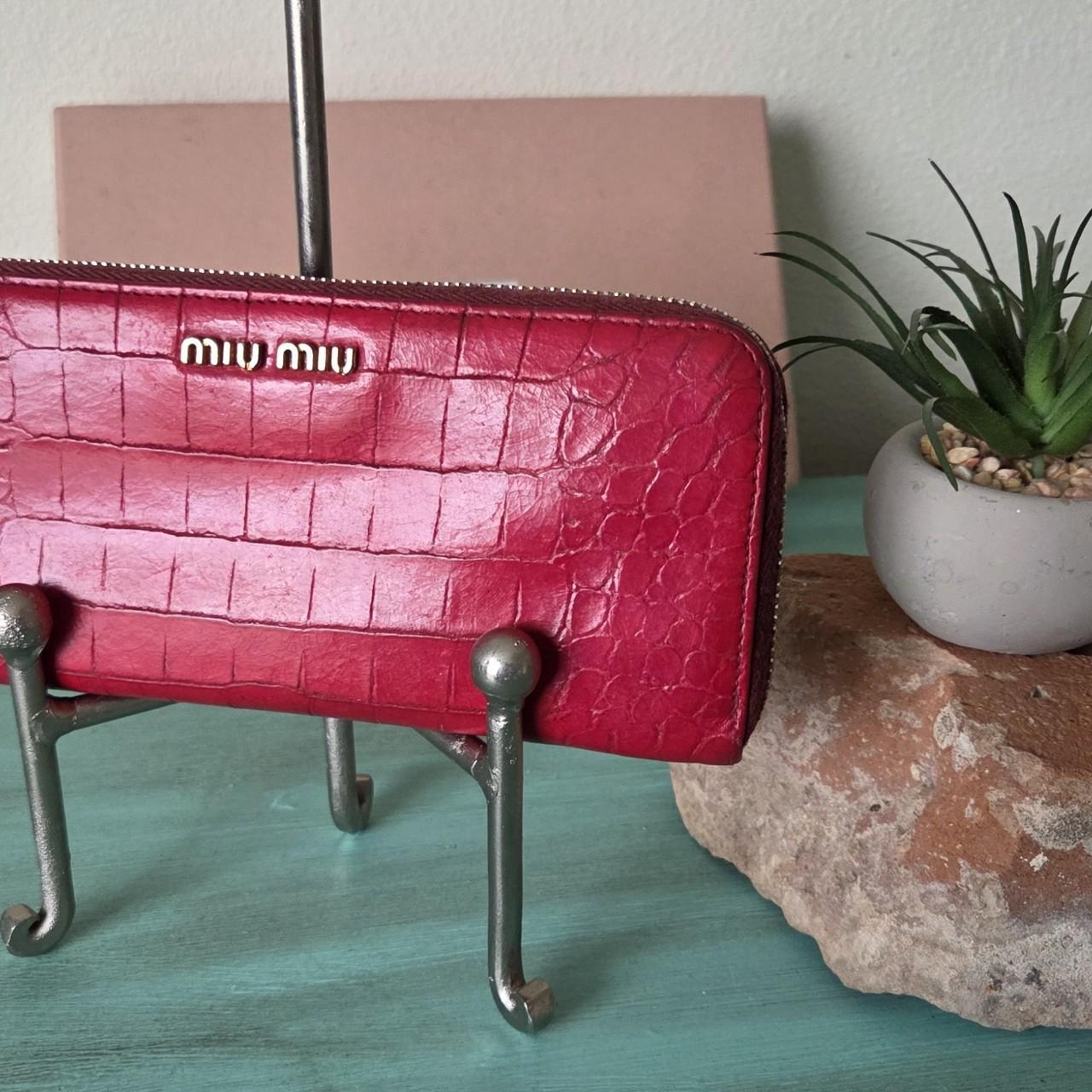 Miu Miu Women's Wallet - Red/Pink – Miu Miu red c… - image 2