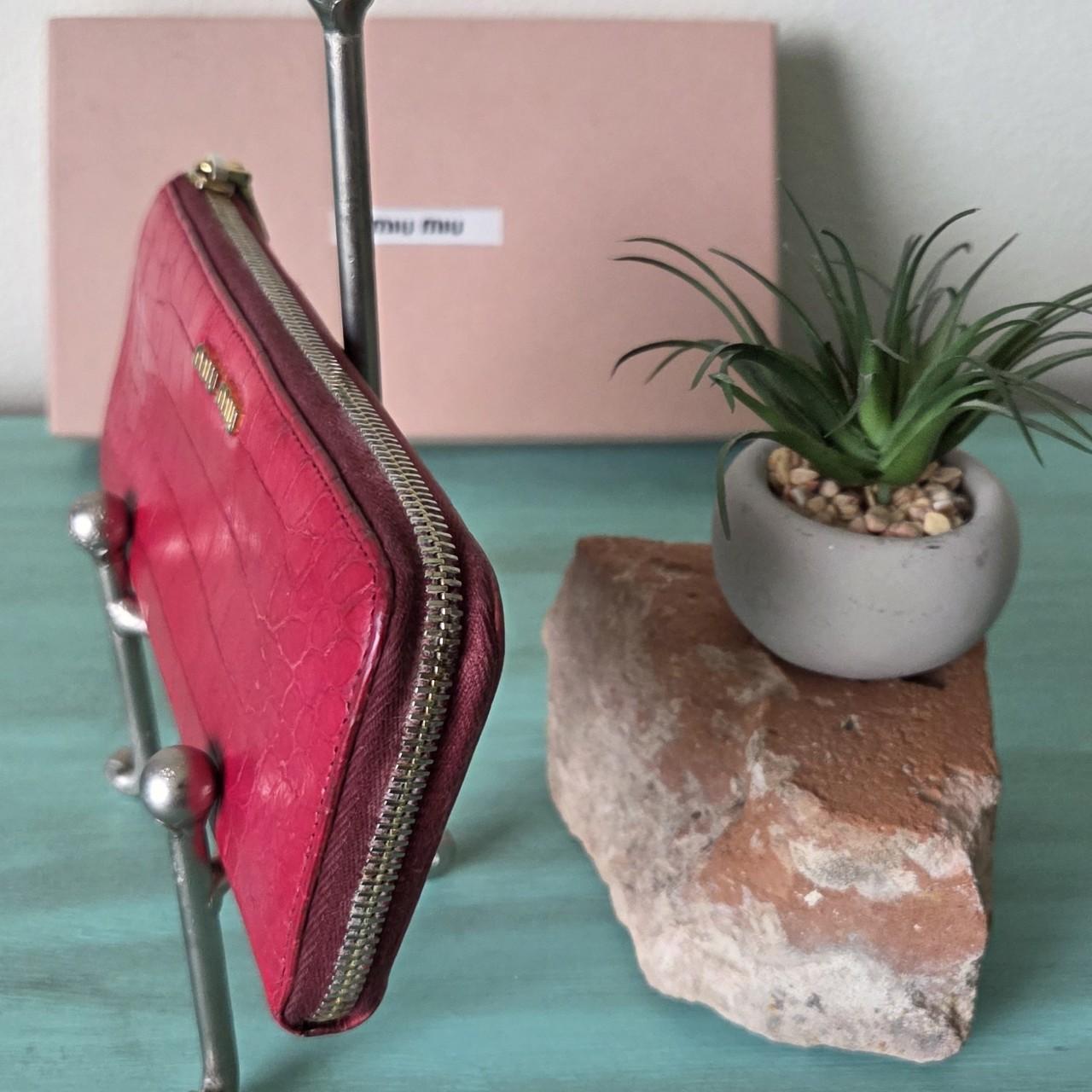 Miu Miu Women's Wallet - Red/Pink – Miu Miu red c… - image 3