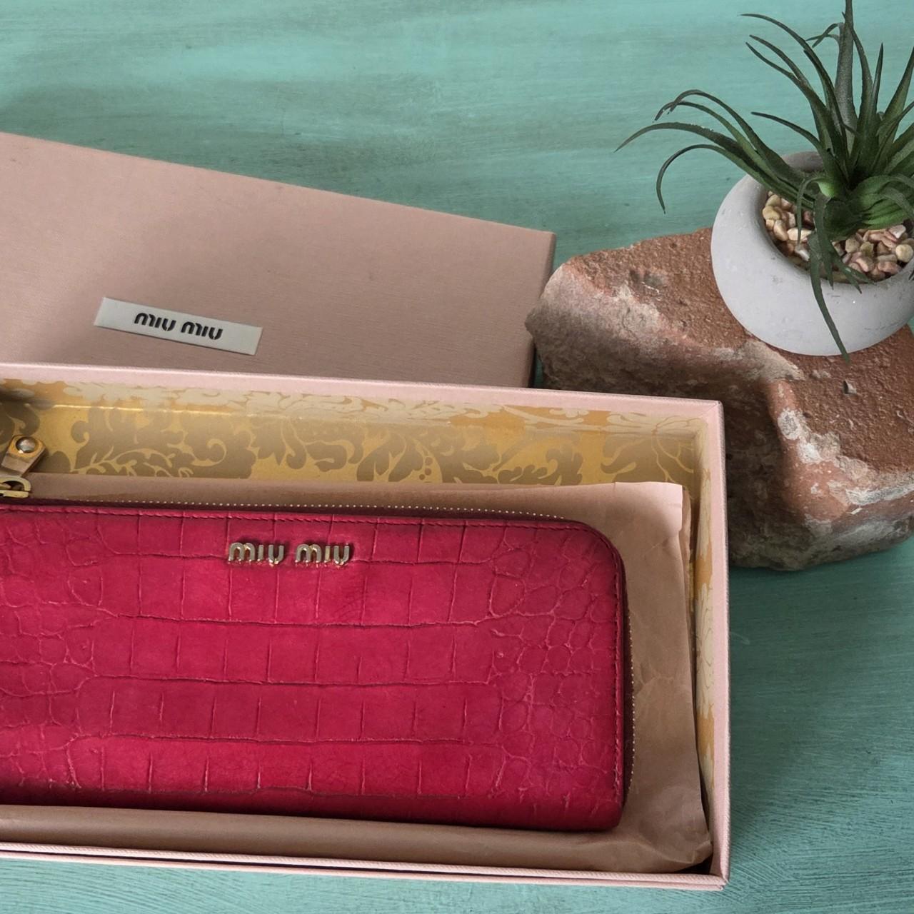 Miu Miu Women's Wallet - Red/Pink – Miu Miu red c… - image 1