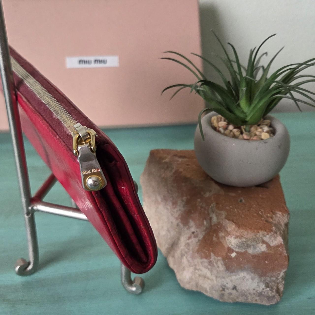 Miu Miu Women's Wallet - Red/Pink – Miu Miu red c… - image 4