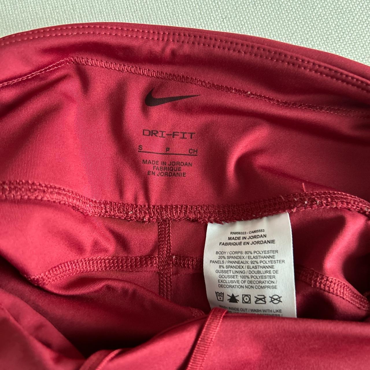 red nike leggins