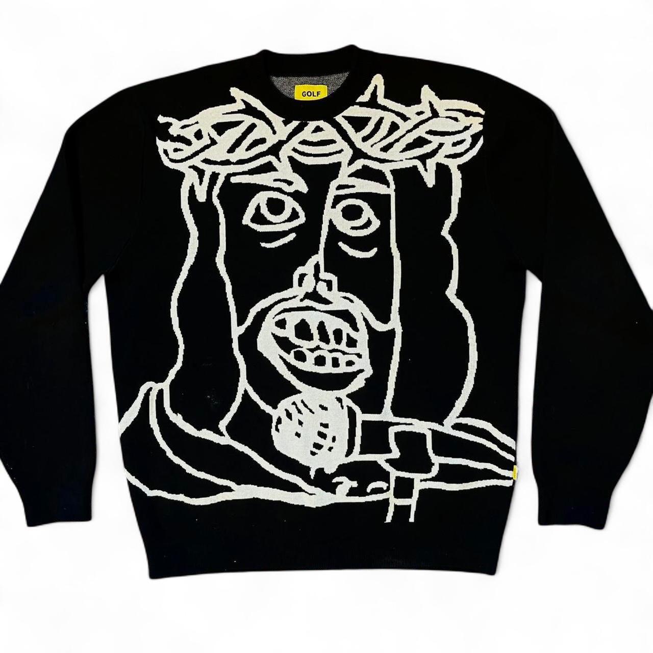 XL GOLF WANG Jesus Sweater | Depop