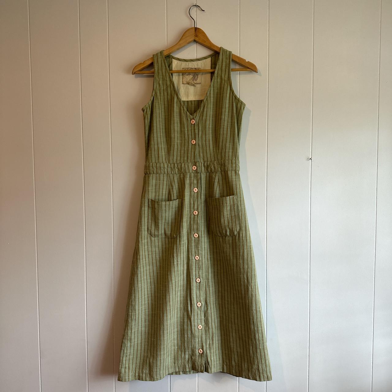 Ace jig phoebe dress in eucalyptus. Colour more