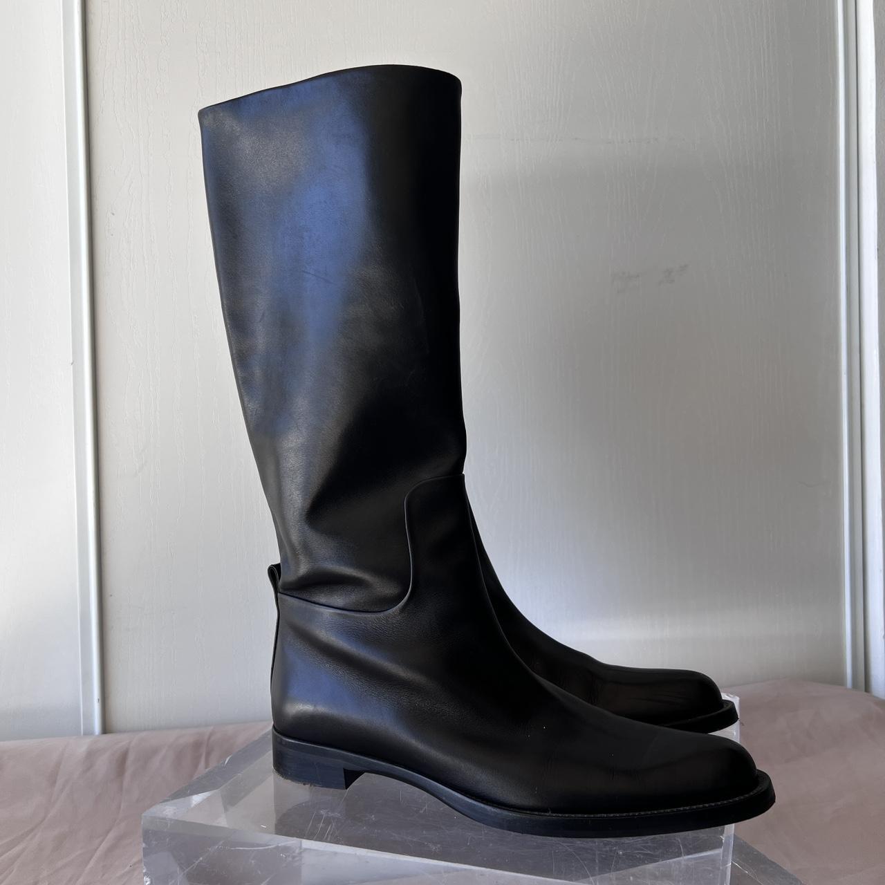 Jil Sander Women's Black Boots | Depop