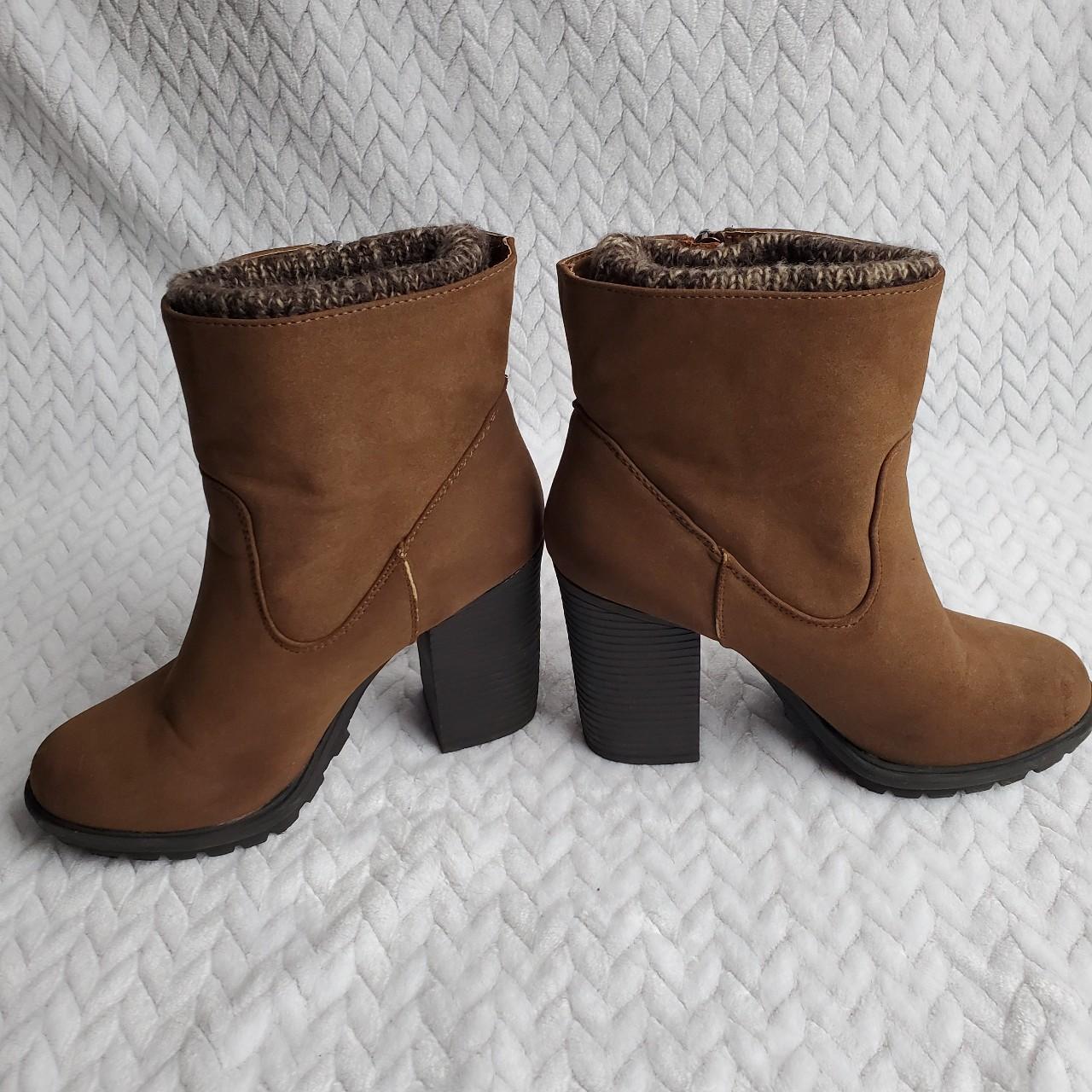 Justfab store sweater boots