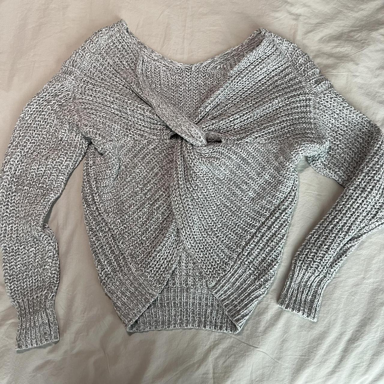 Off the shoulder twist on sale sweater