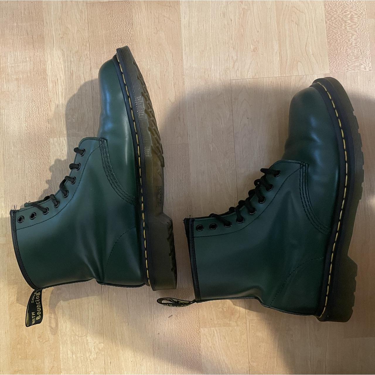 dr martens green smooth