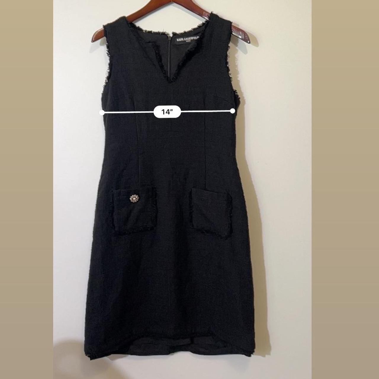 Karl Lagerfeld popular Black Tweed Dress