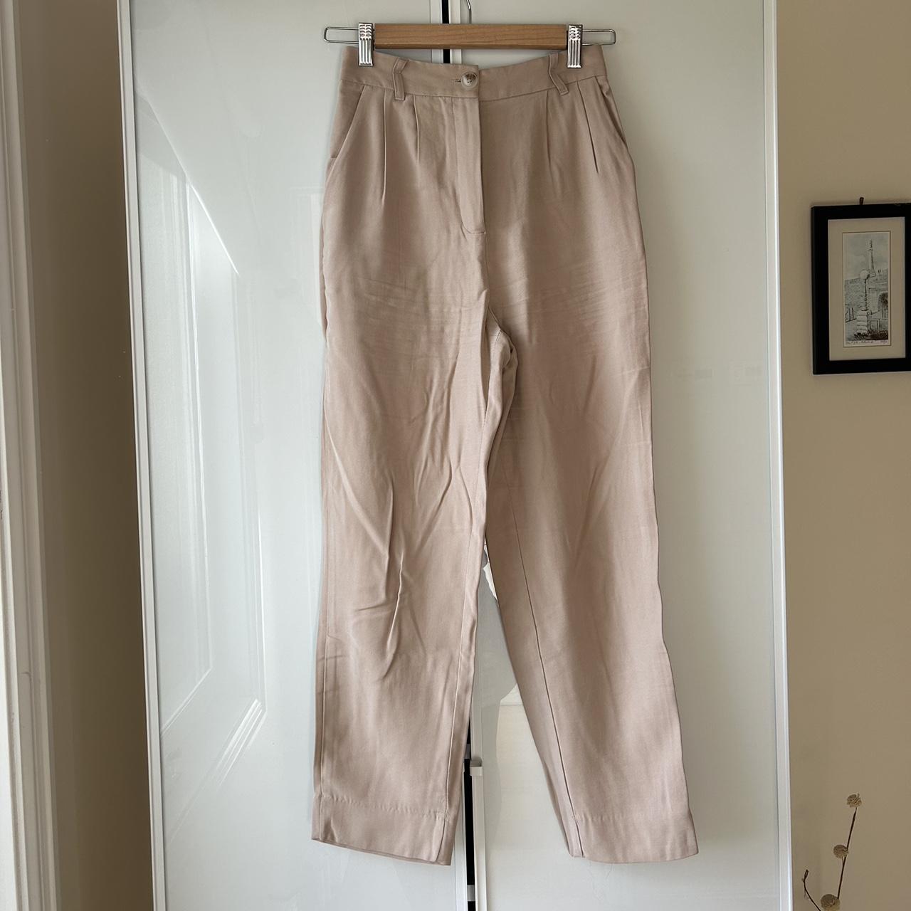 Kookai Linen Pant Colour: Beige Size 34 (AU 6) Worn... - Depop