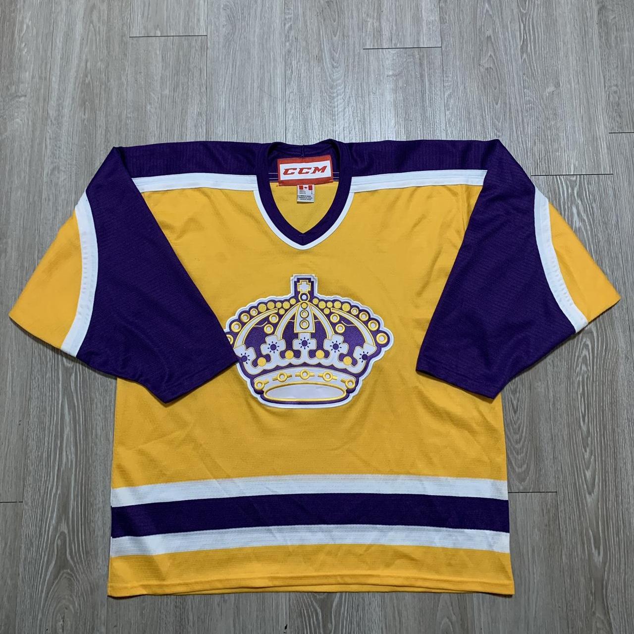 vintage 90s Los Angeles kings CCM practice jersey. - Depop