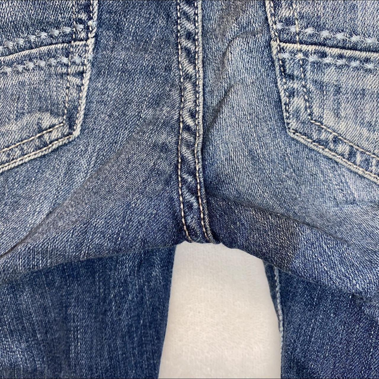 Bootcut buckle jeans. Worn, visible stains (shown in... Depop
