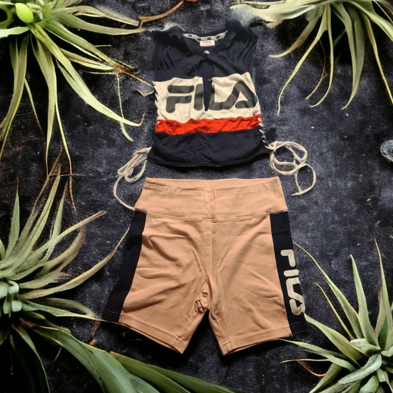 Fila biker 2025 shorts set