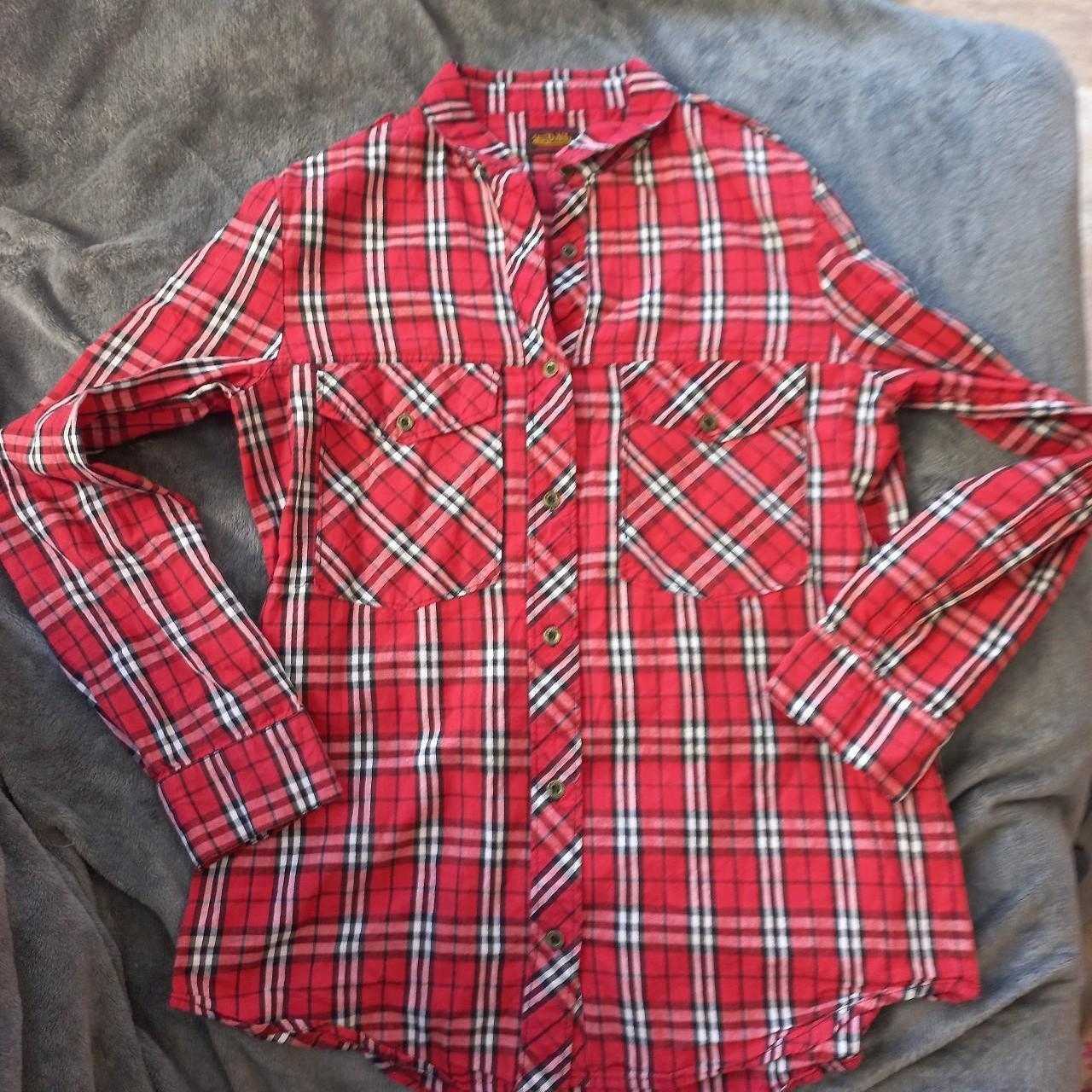 von-dutch-flannel-shirt-excellent-condition-size-depop