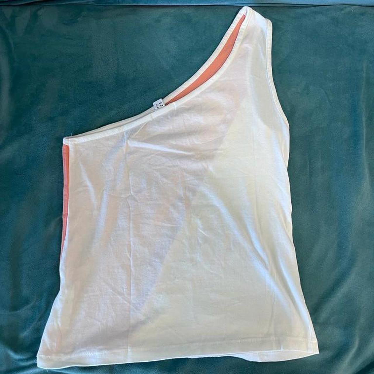 Jennyfer Women's White and Orange Vest (3)