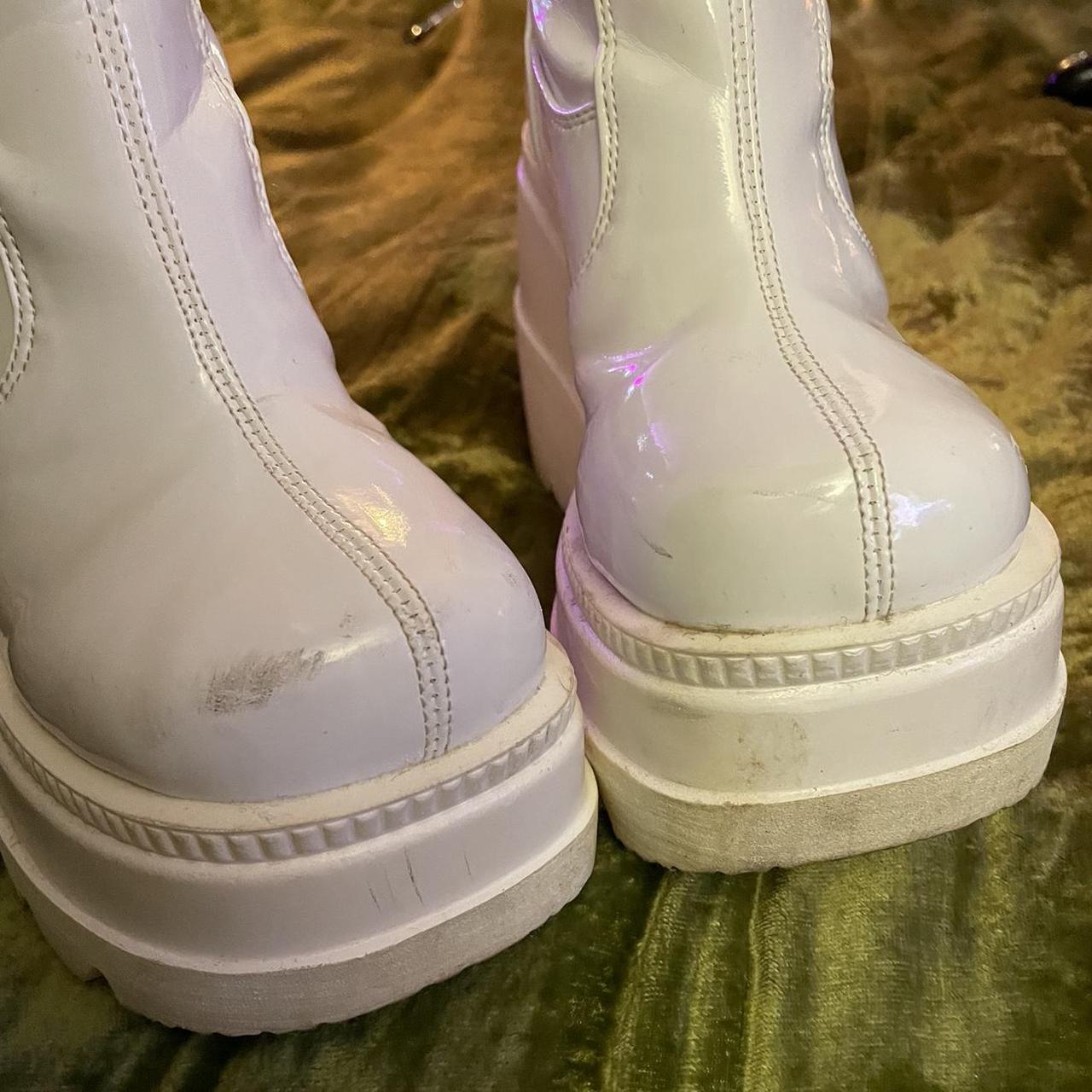 demonia white platforms