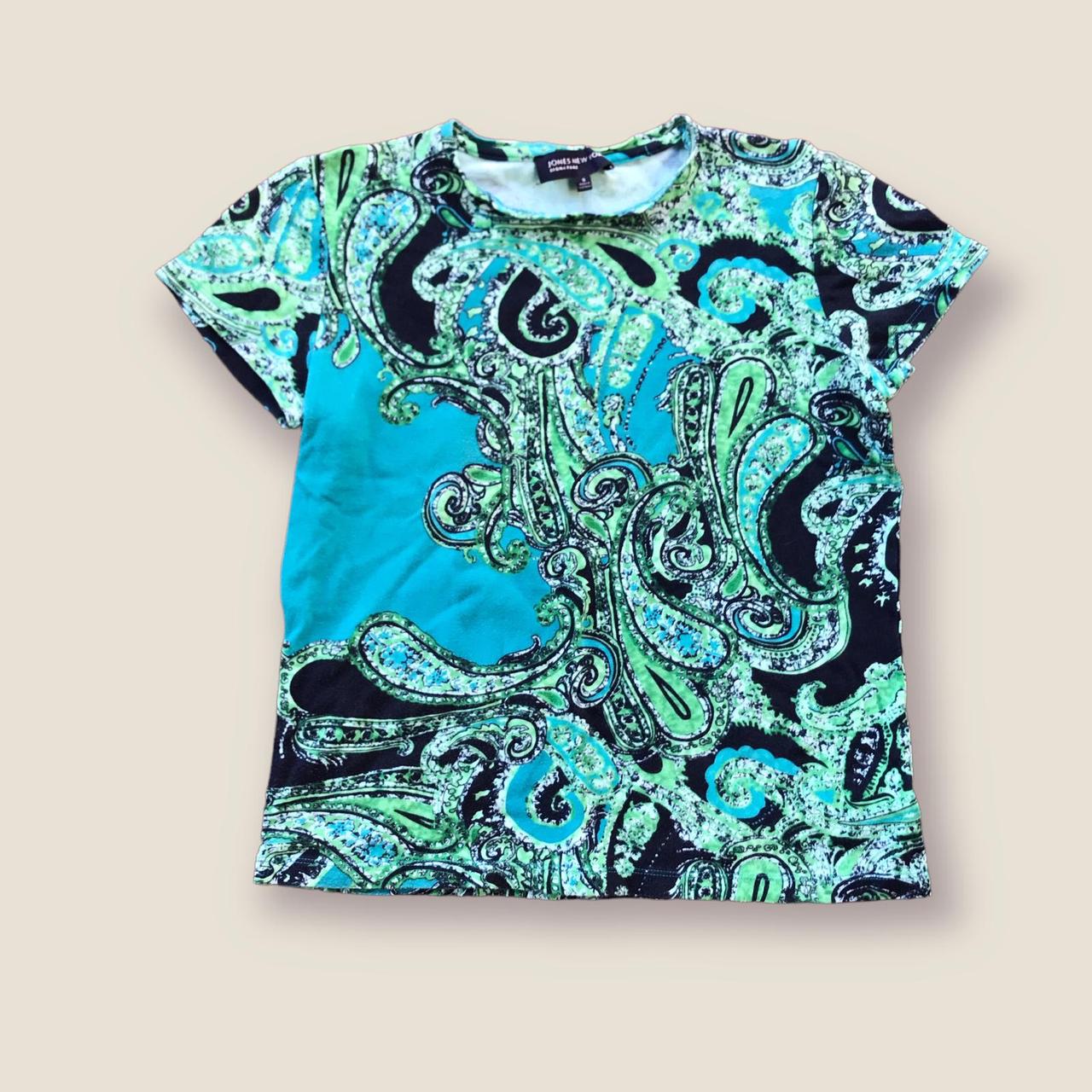1990s VTG Jones New York Signature Green Blue Depop 1990s-vtg-jones-new-york-signature-green-blue-depop