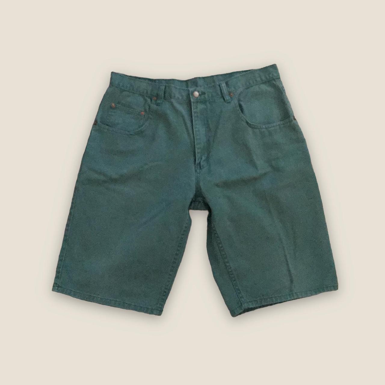 Bugle Boy Men's Green Shorts Depop