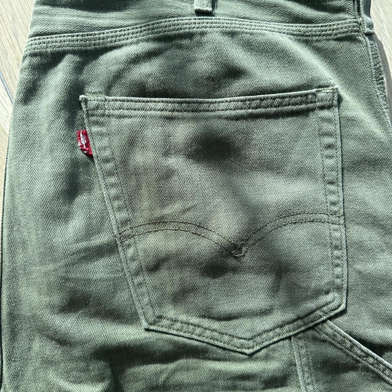 Vintage Green Levi Carpenter Jeans 36w 32 leg Depop