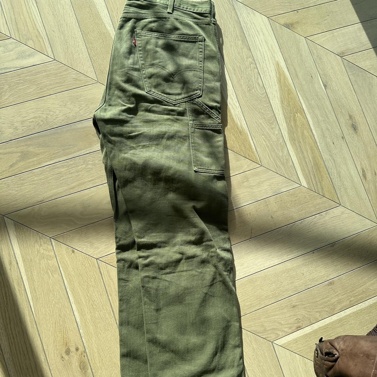 Vintage Green Levi Carpenter Jeans 36w 32 leg Depop