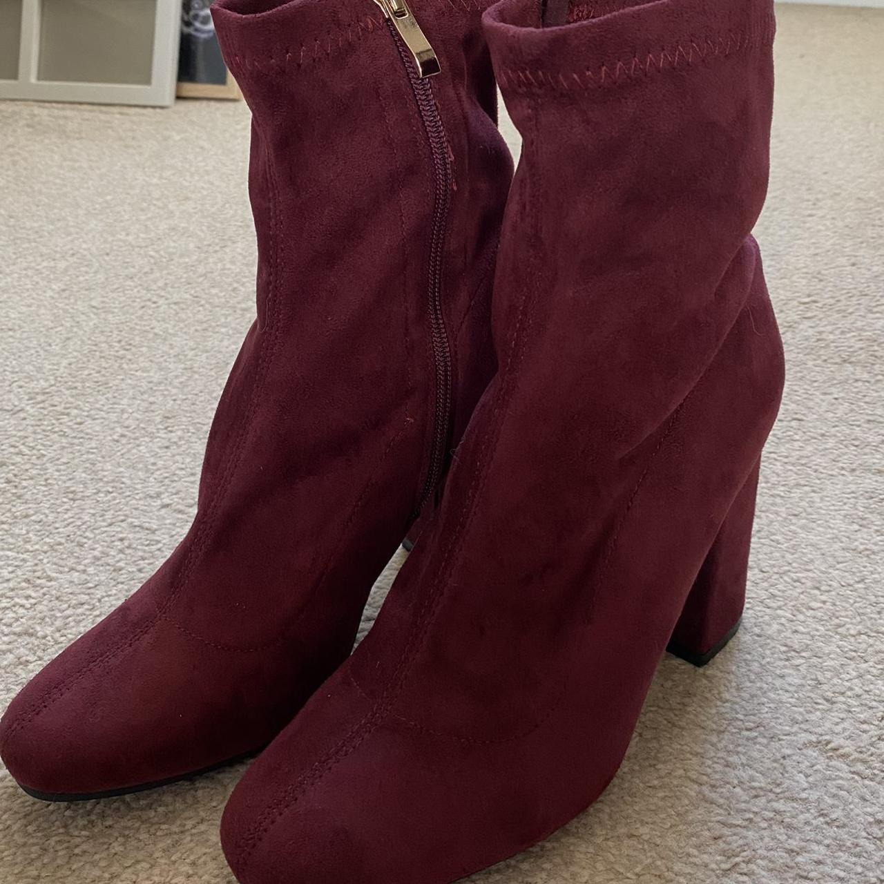 Faux Suede Sock Boots Size UK 5 / EUR 38 Comfy... Depop