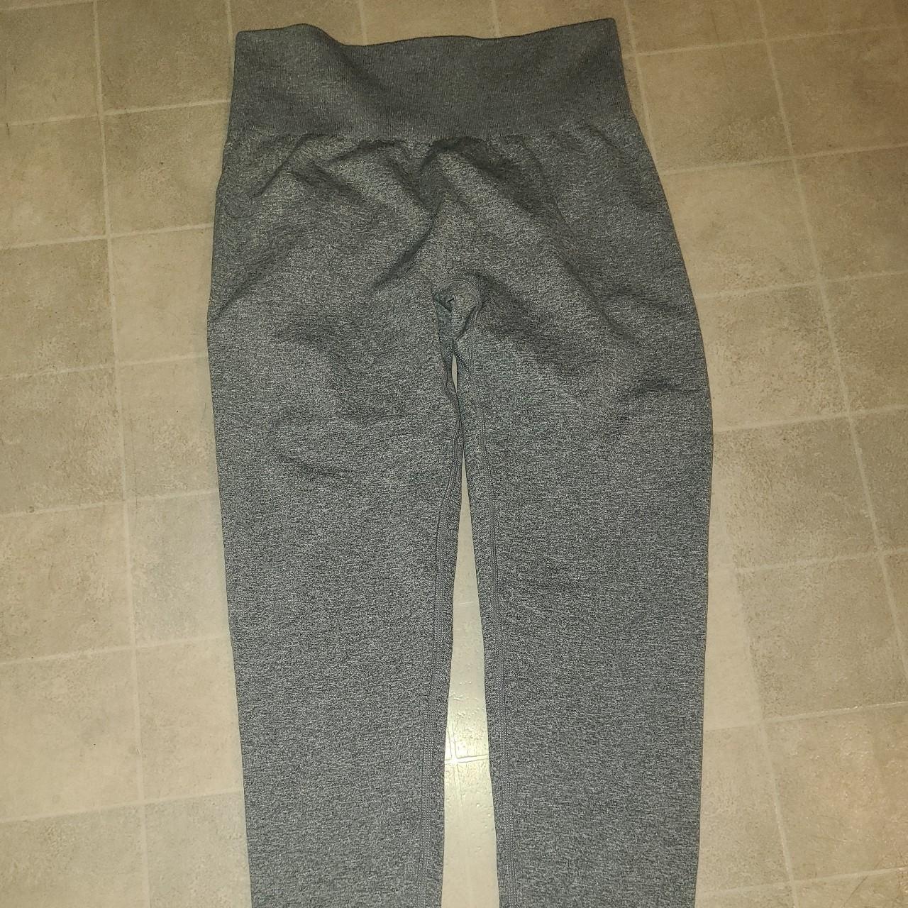 NVGTN grey leggings butt scrunch no size tag fits - Depop