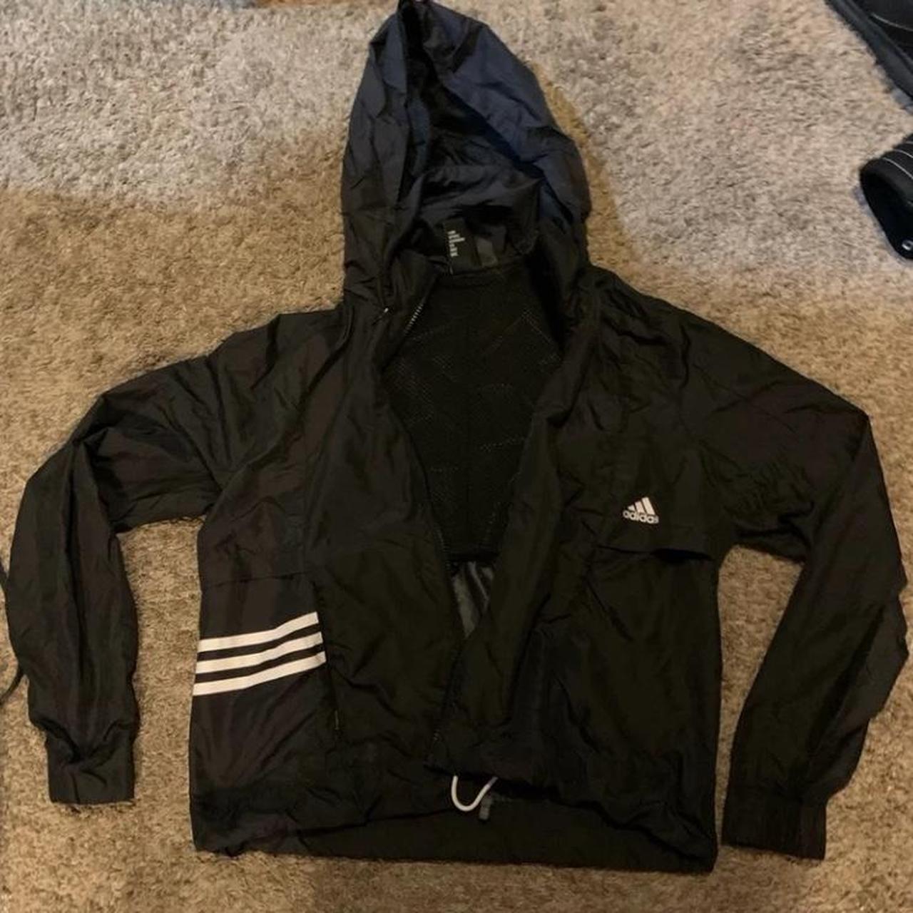 Cropped on sale adidas windbreaker