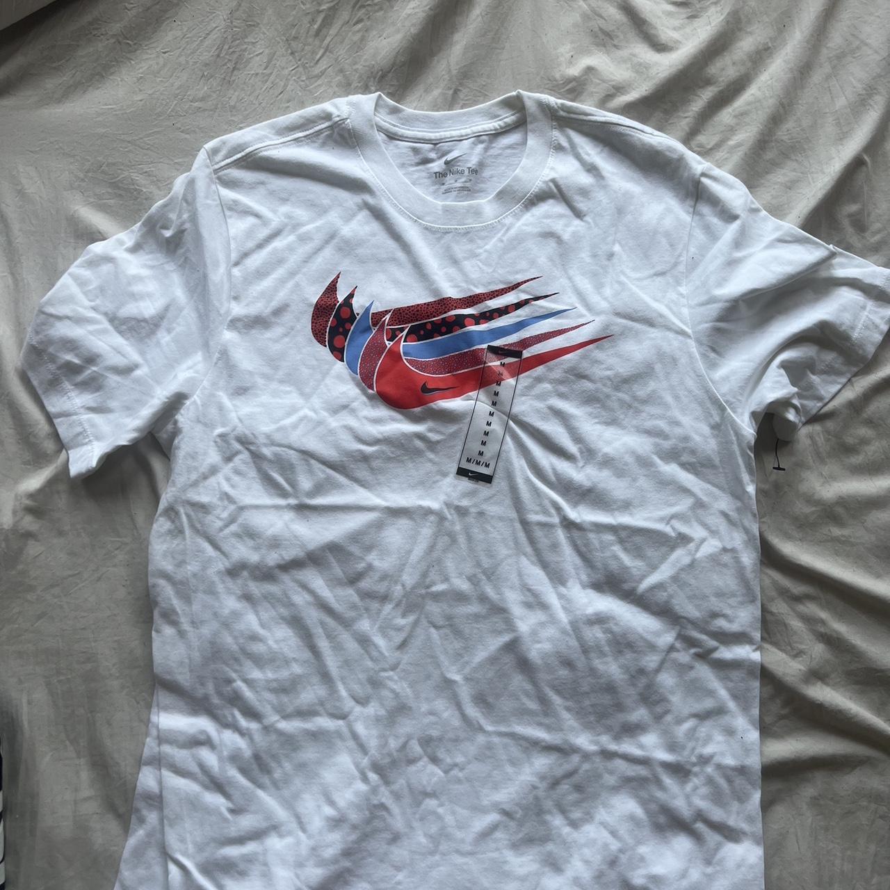 Blue red and white nike shirt best sale