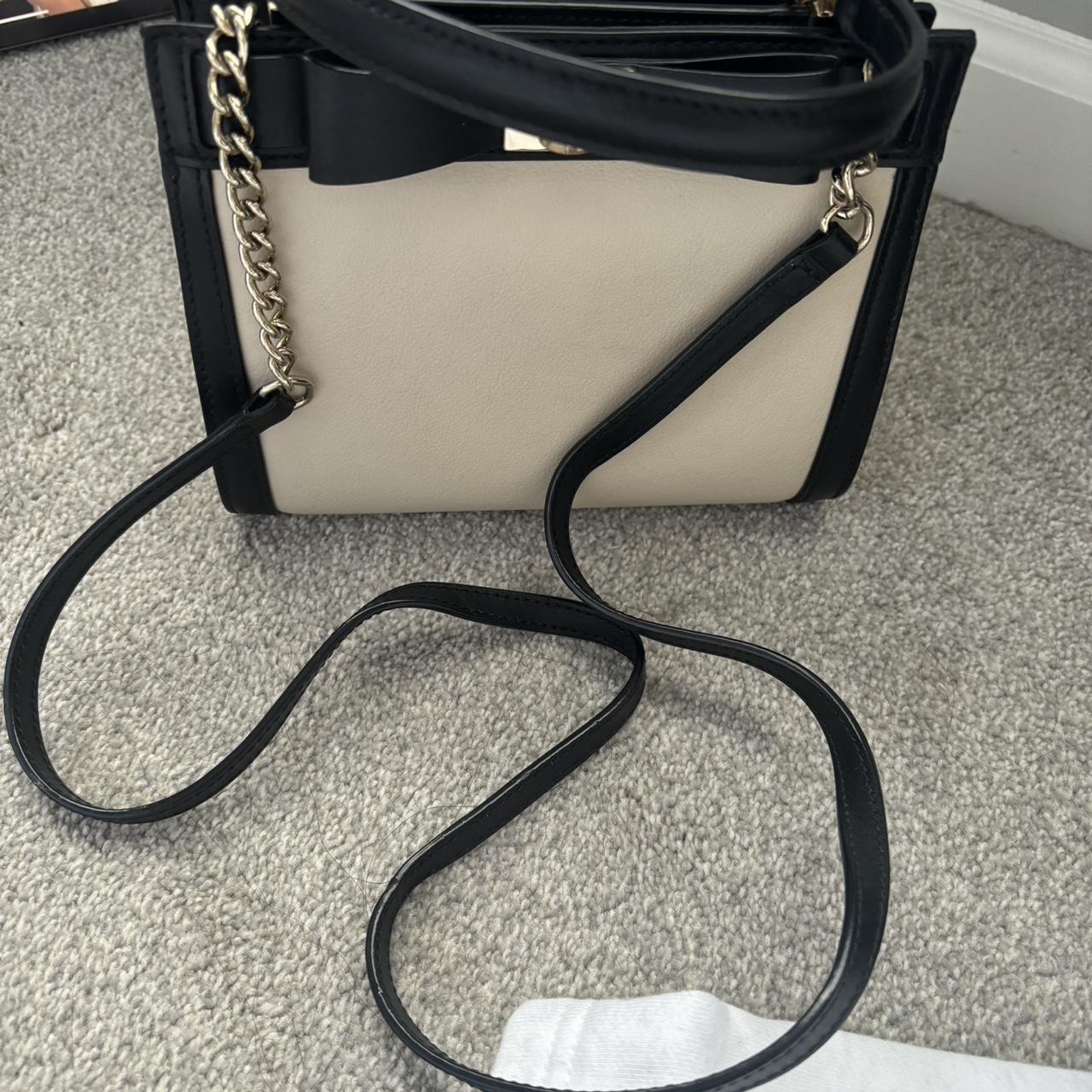 Kate Spade NY sale Black Cream Tassel Bag