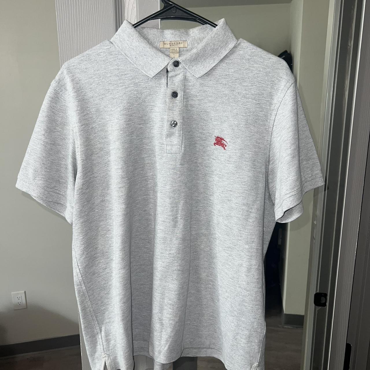 Burberry cheap polo silver