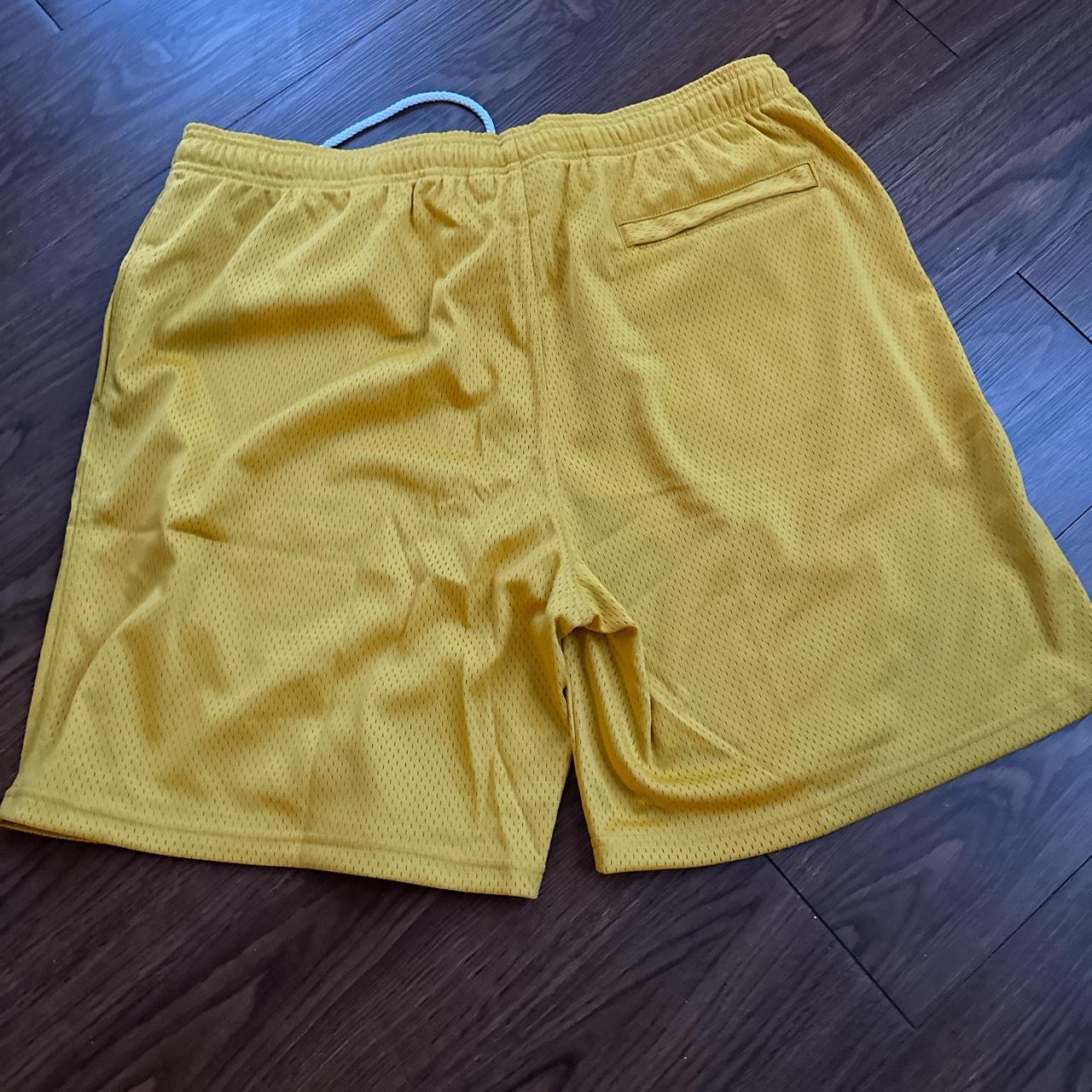 Stüssy Men's Yellow Shorts Depop