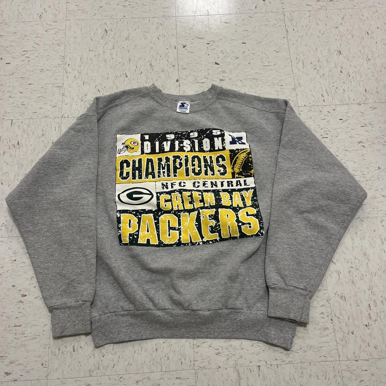 Starter Mens Green Bay Packers Sweatshirt, Green, Large