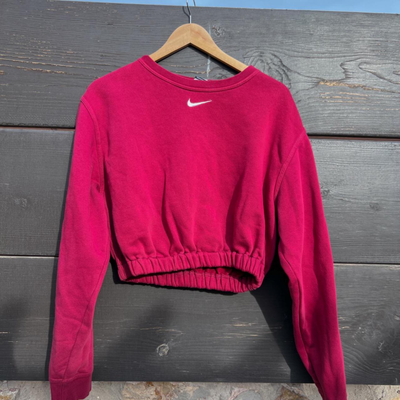 vintage burgundy nike sweatshirt