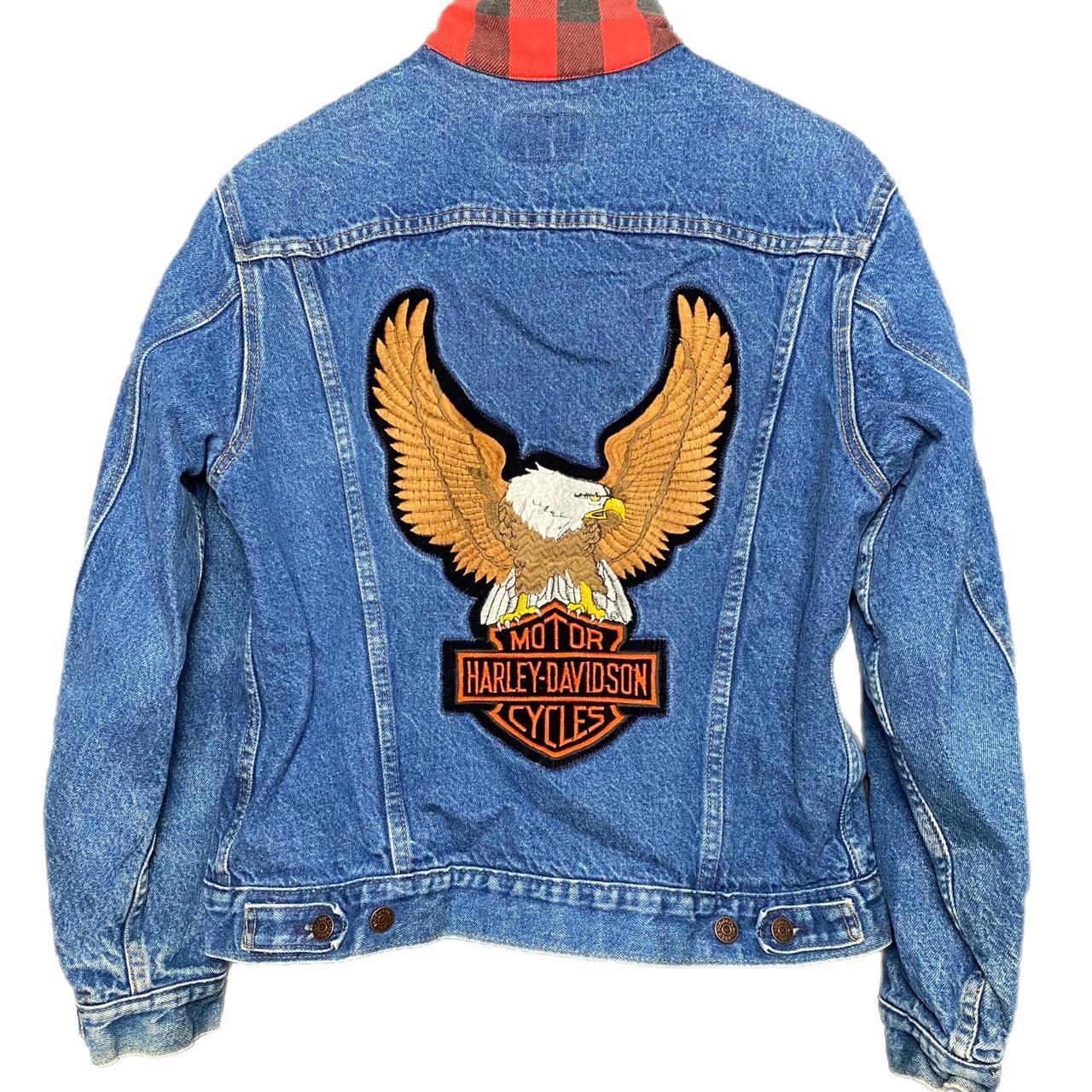 Harley Davidson Men's Blue Jacket | Depop