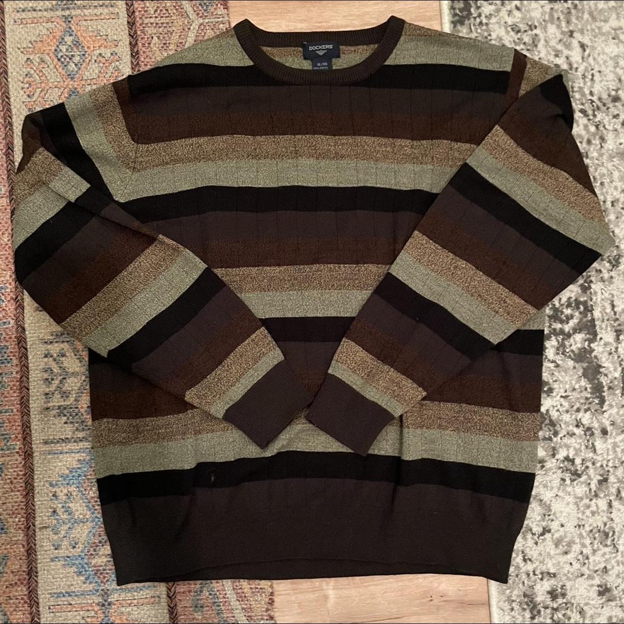 Tate stripe oversized sweater dupe worn very few times - Depop