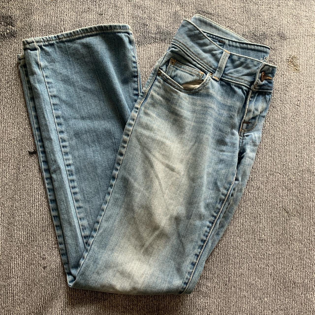 Light blue American eagle jeans HAA stretch Bootcut... - Depop