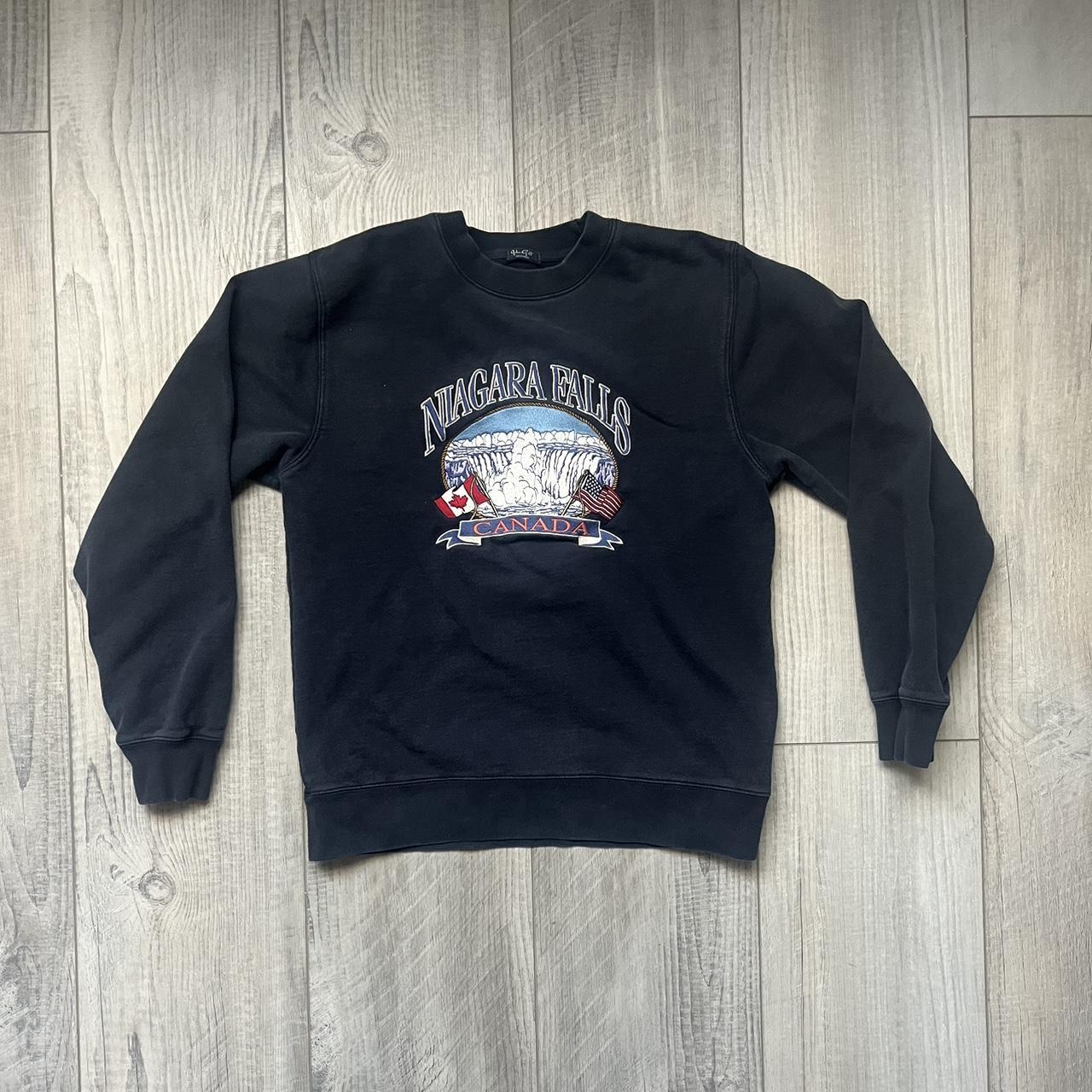 NIAGARA FALLS EMBROIDERED CREW NECK really good... - Depop