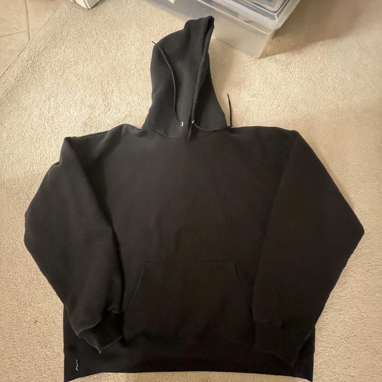 Hanes Men's Black Hoodie | Depop