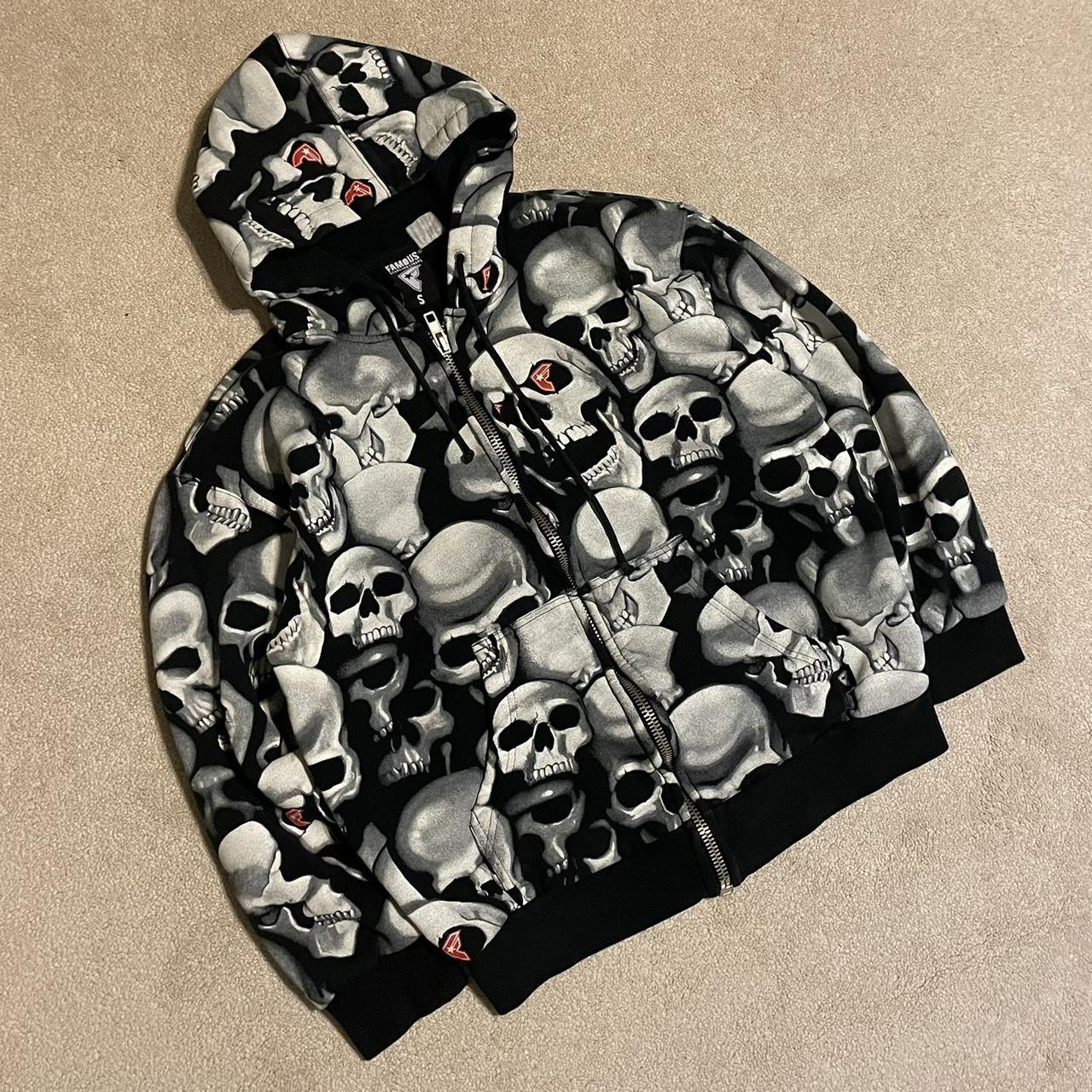 Famous stars and straps skull outlet hoodie