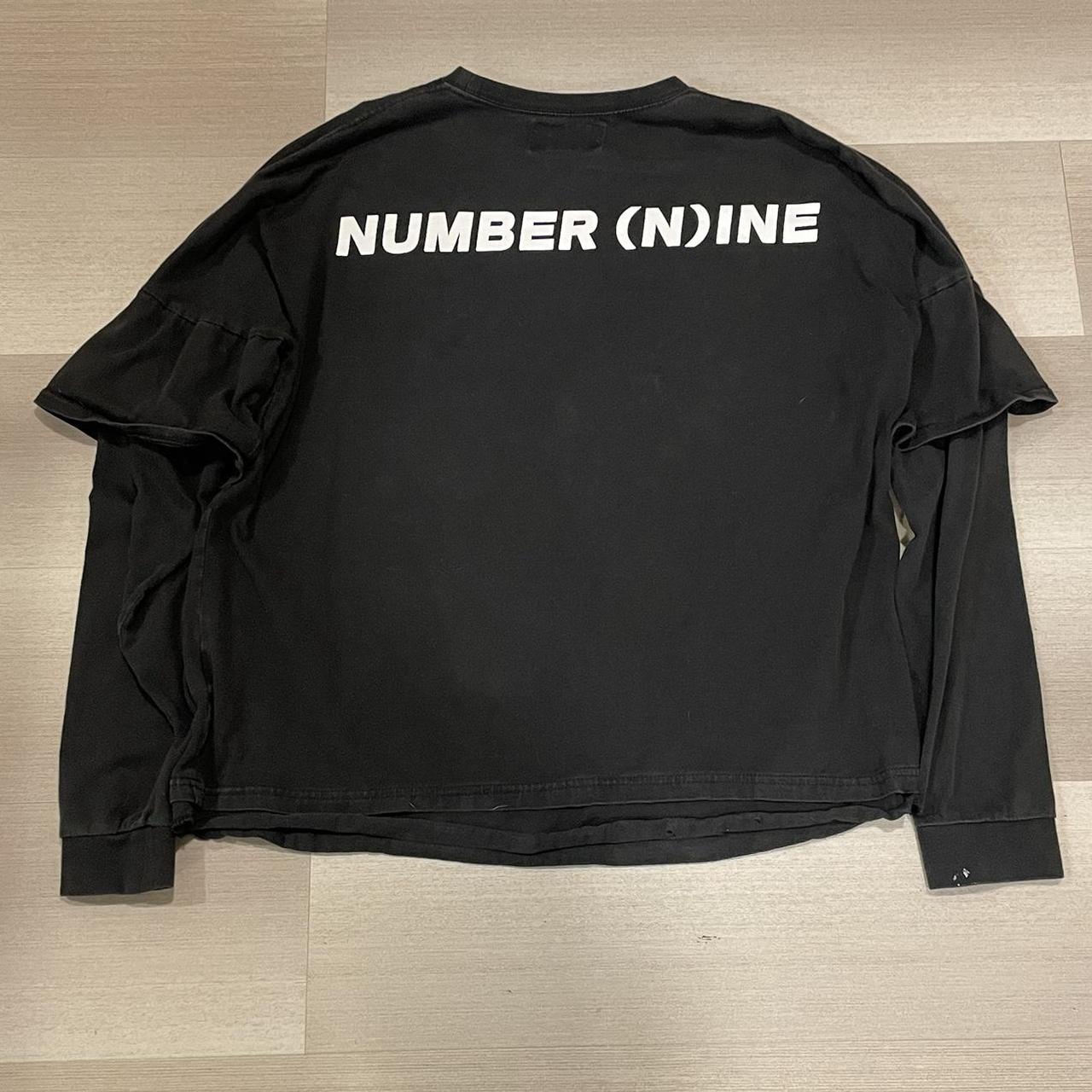 Number (N)ine Men's Black and White Jumper | Depop