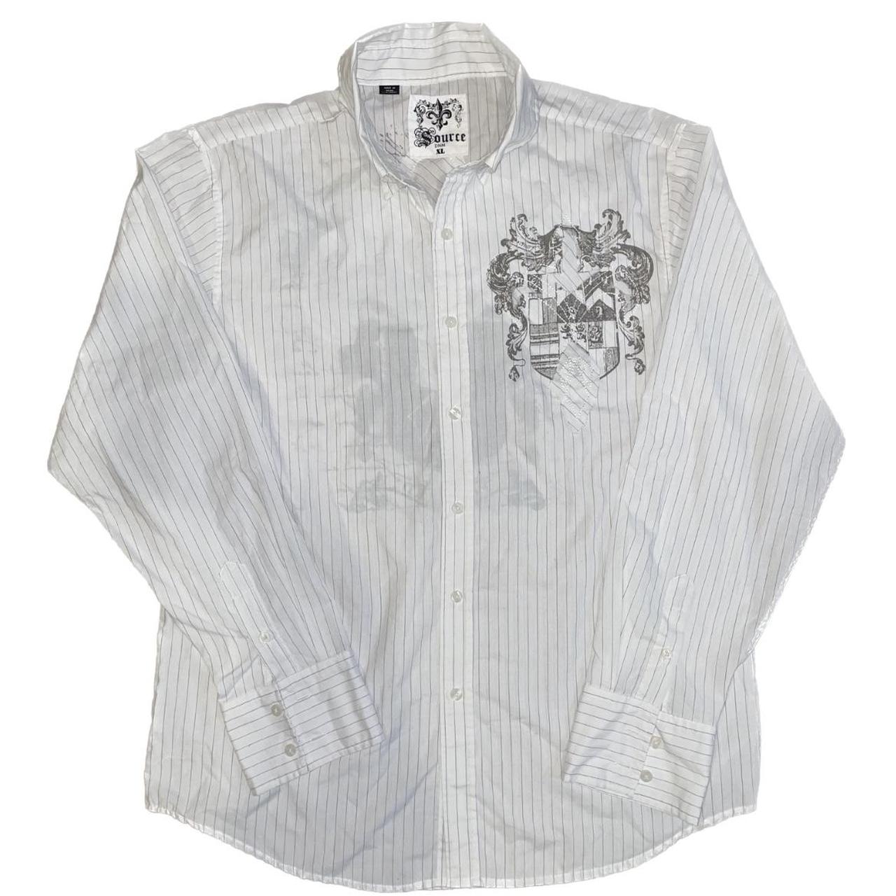Source denim size XL dress shirt. Super dope y2k... Depop