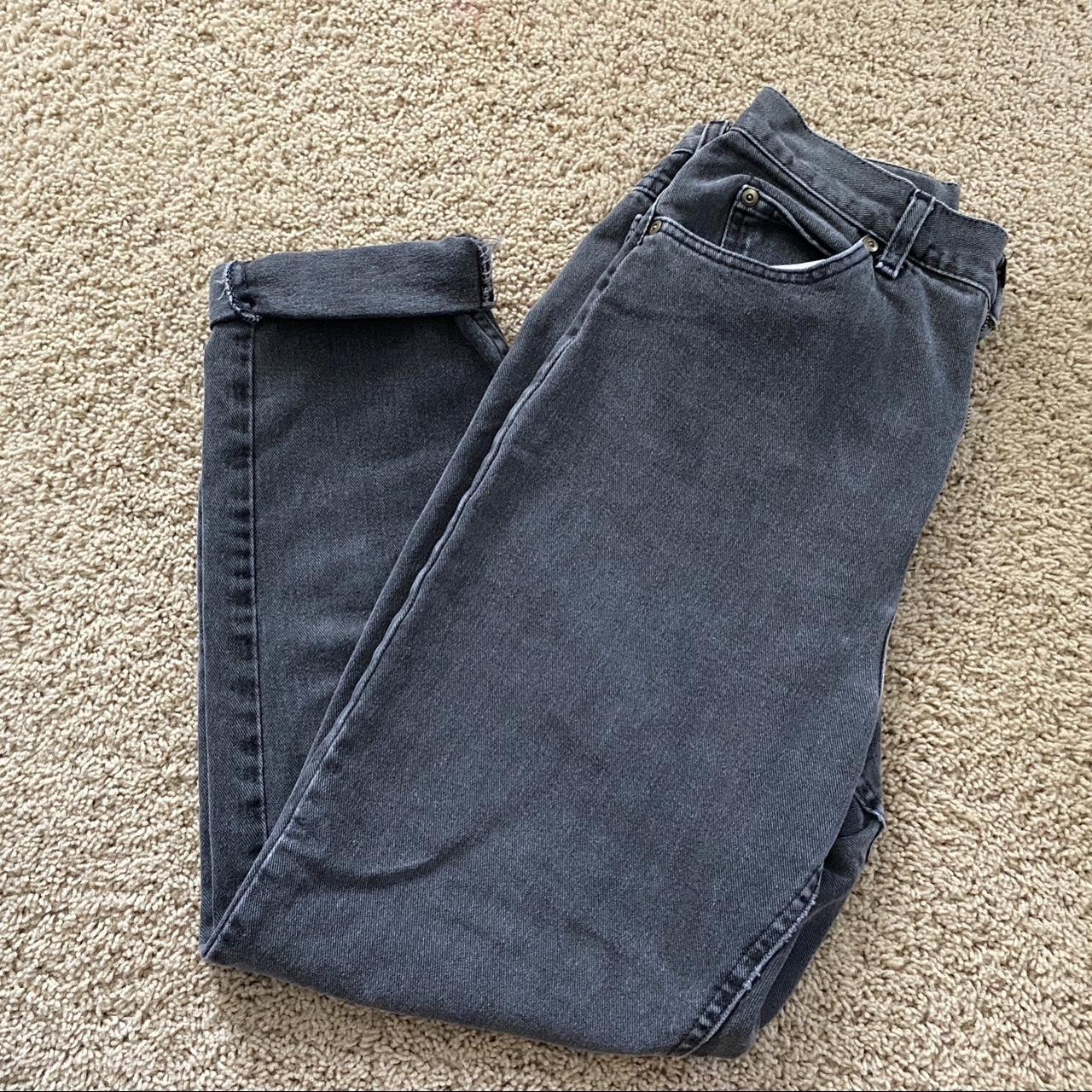 Black LL Bean jeans, straight leg fit and really... Depop