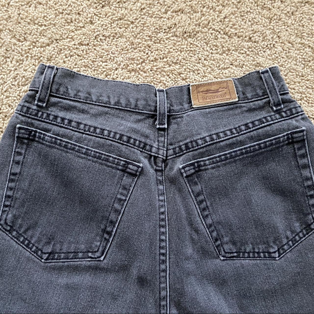 Black LL Bean jeans, straight leg fit and really... Depop