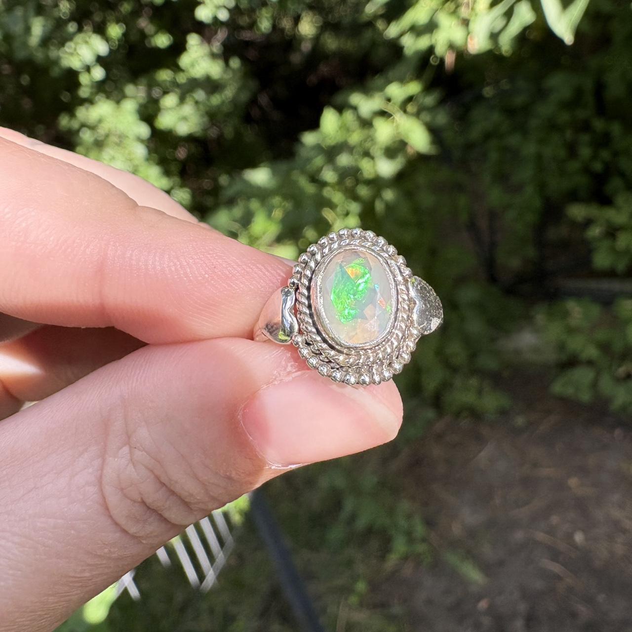 Women's Ring - Silver/Multi – Solid sterling Ethi… - image 1