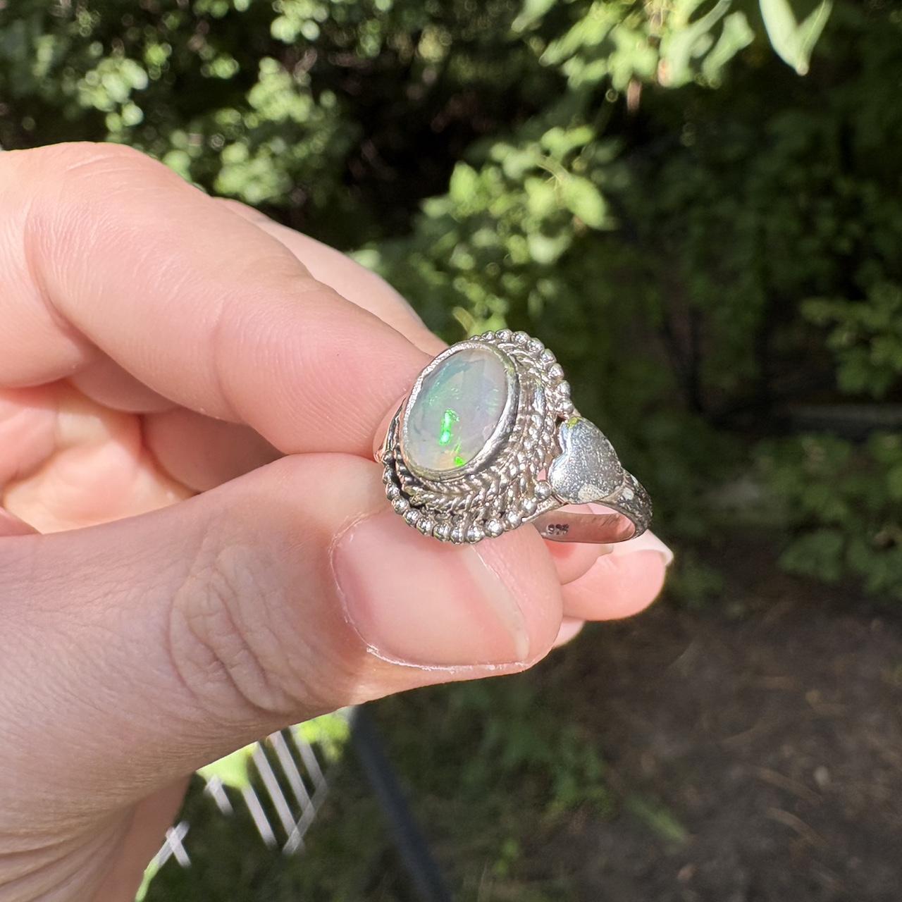 Women's Ring - Silver/Multi – Solid sterling Ethi… - image 2