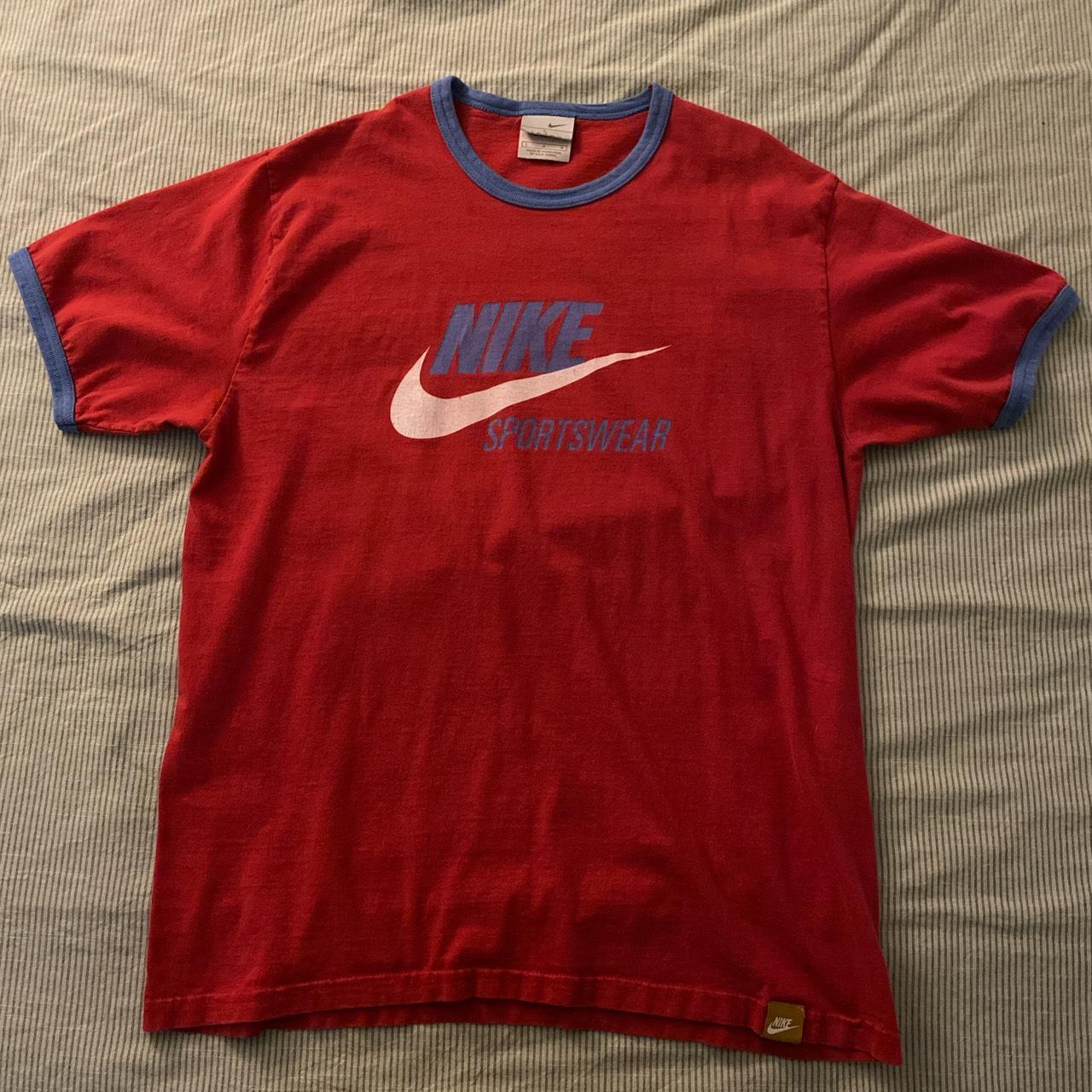 vintage Nike ringer tee size: L if you have any... - Depop